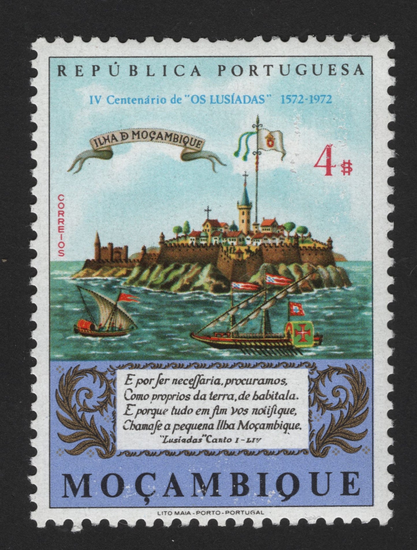 SCG13967 - Mozambique 1972 – 400th Anniversary of Os Lusíadas (Island of Mozambique Scene)