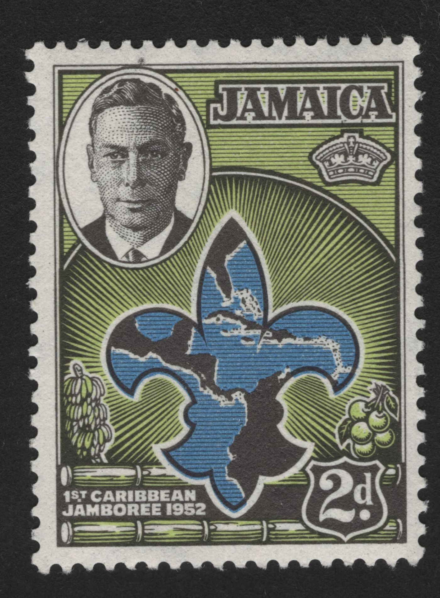 SCG13987 - Jamaica 1952 – 1st Caribbean Jamboree (2d) Stamp