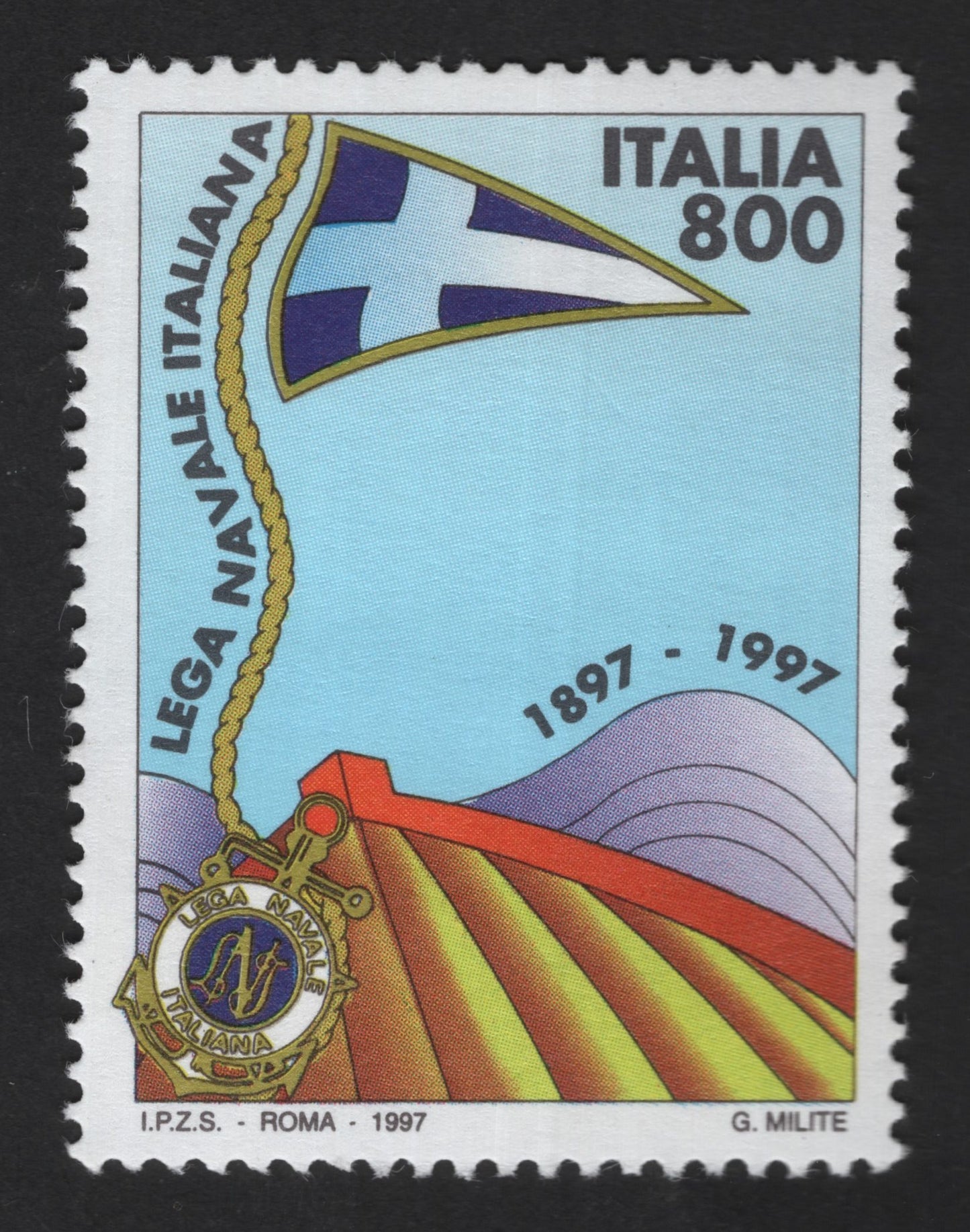 SCG13971 - Italy 1997 – Centenary of Lega Navale Italiana (Naval League)