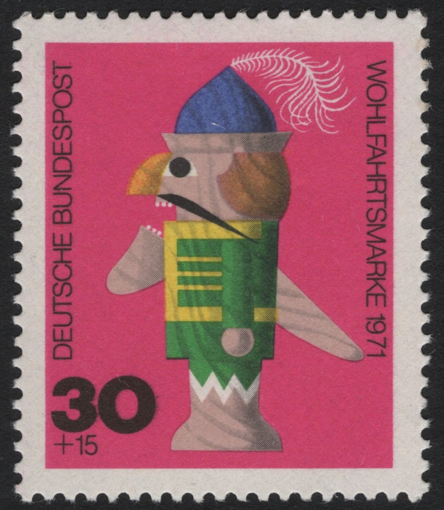 SCG7193 - Germany 1971 Welfare Stamp – Nutcracker Figure