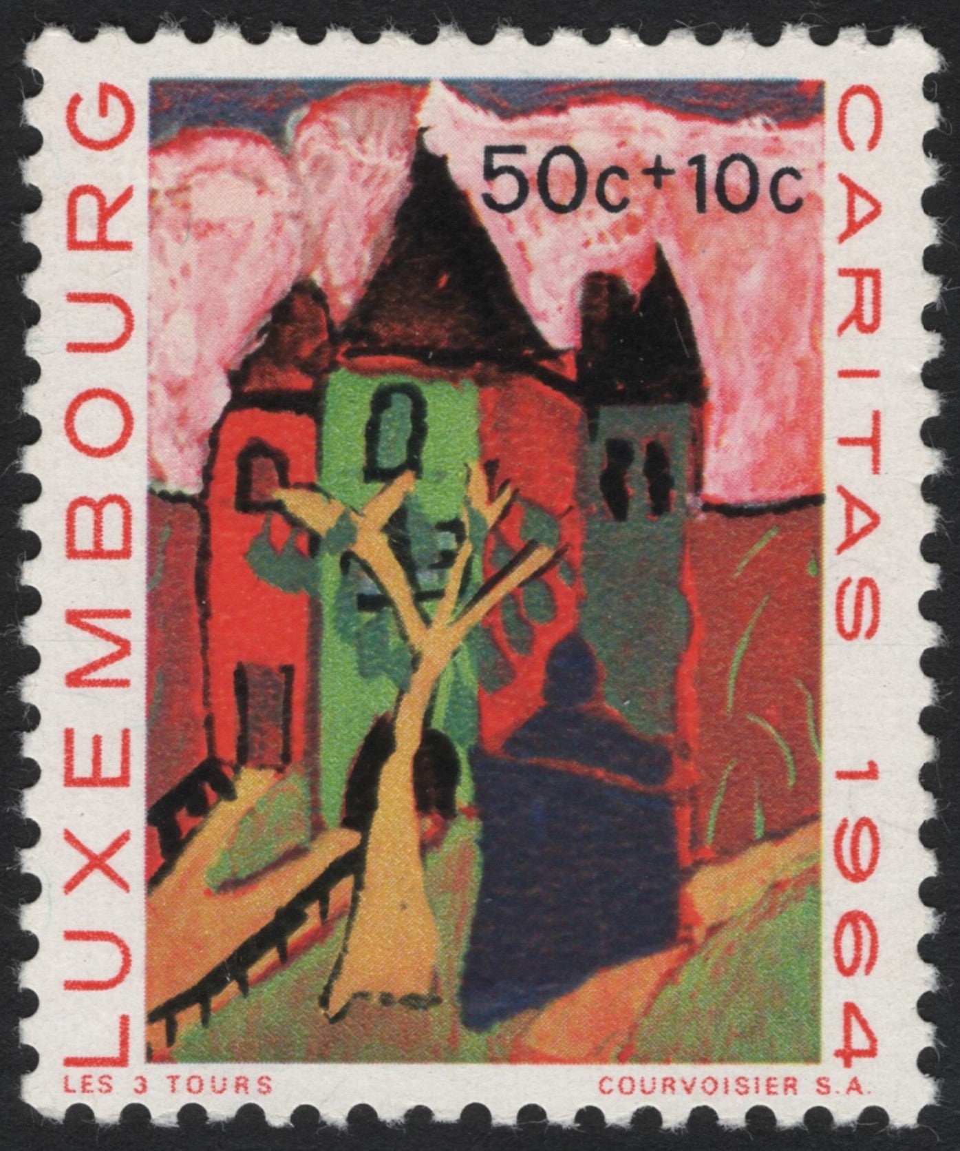 SCG7202 - Luxembourg – Caritas 1964 “Les Trois Tours” (The Three Towers)