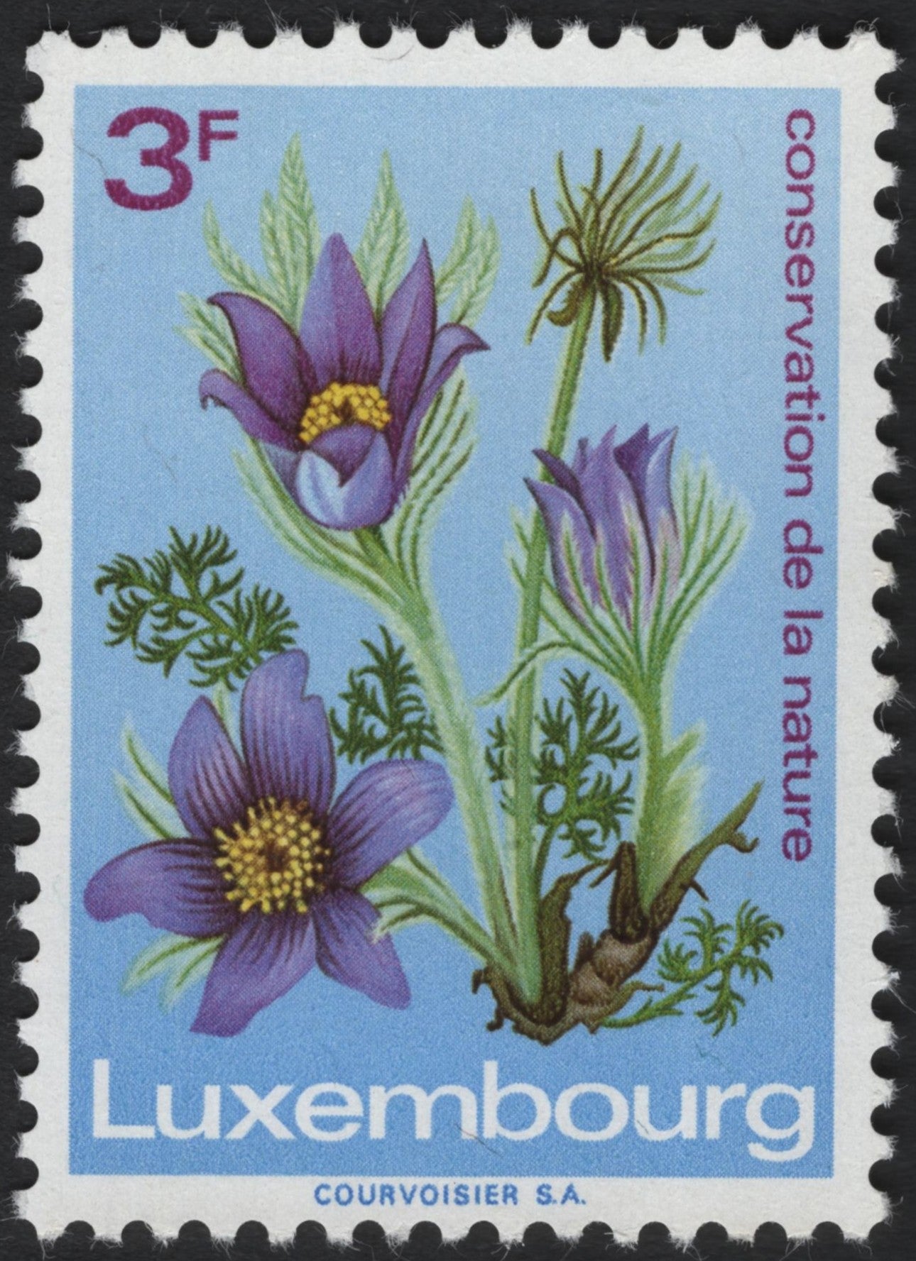 SCG7209 - Luxembourg 1978 – Pasque Flower (Pulsatilla vulgaris)