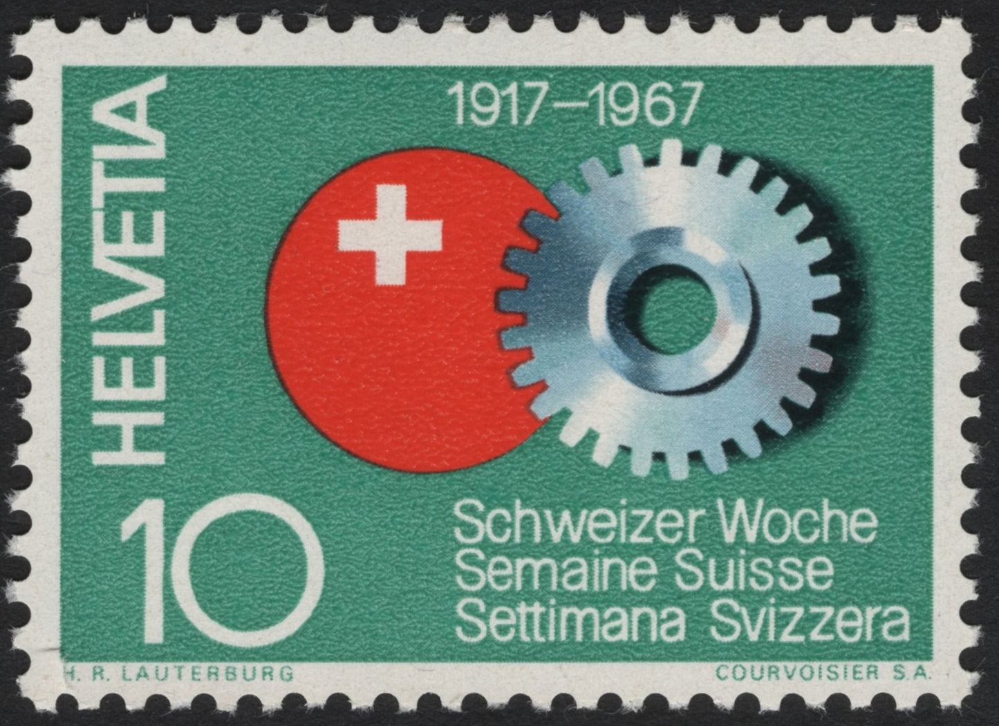 SCG7226 - Switzerland 1967 – “Schweizer Woche” (Swiss Week) 50th Anniversary Stamp
