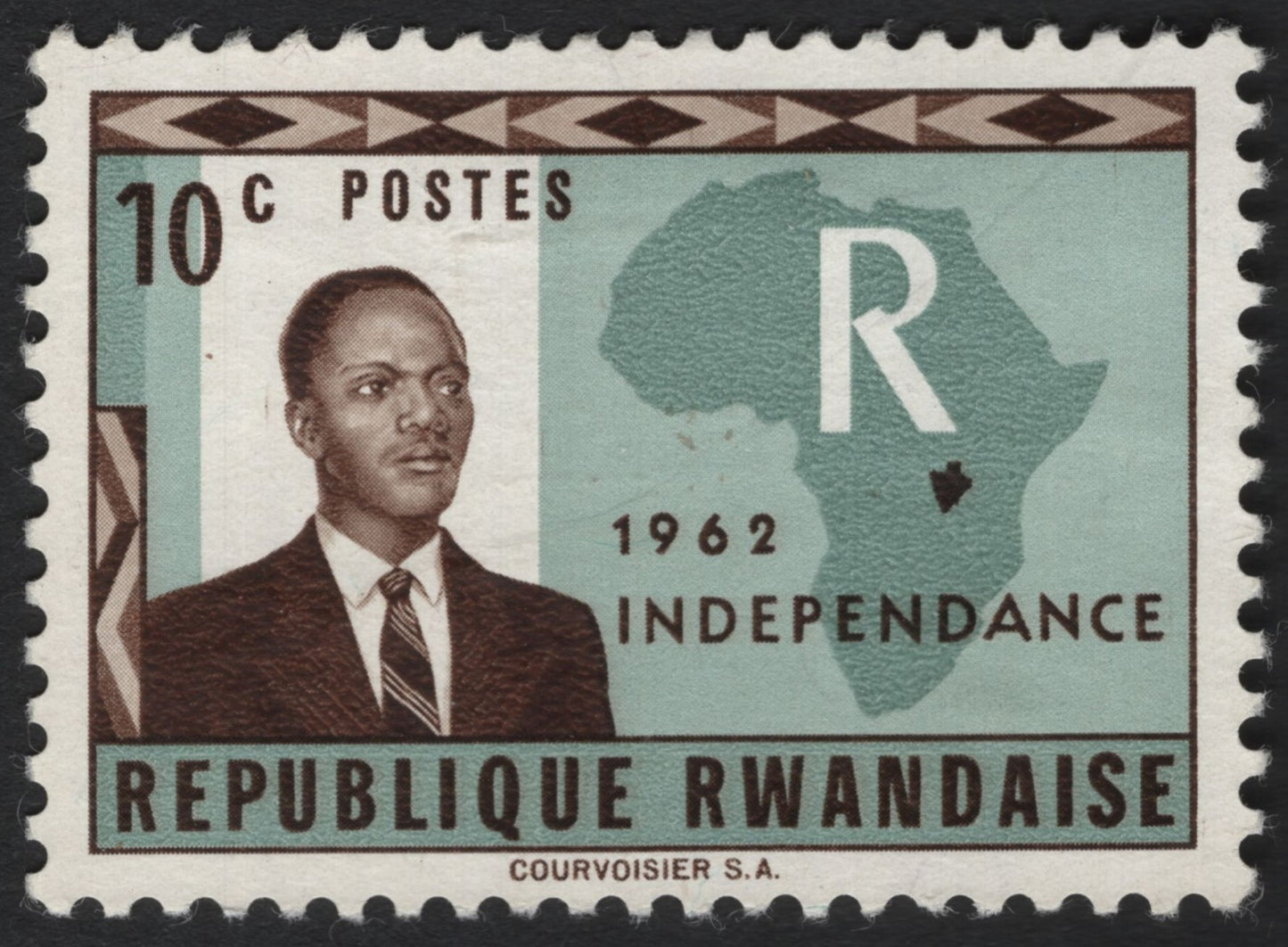 SCG7232 - Rwanda 1962 Independence Commemorative Stamp
