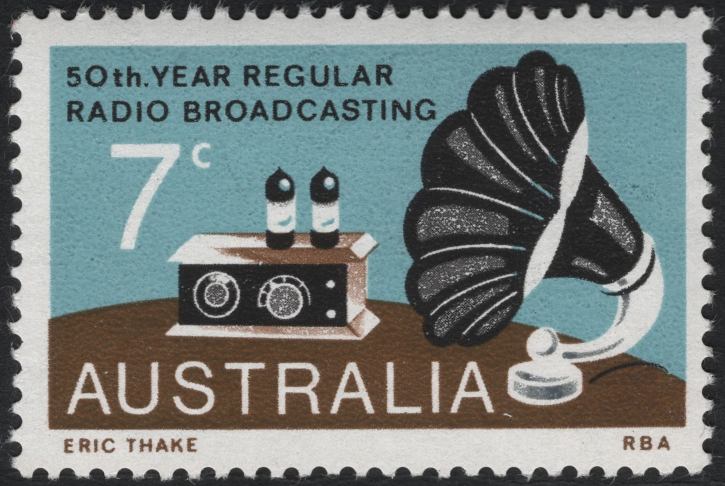 SCG7220 - Australia – 50th Year of Regular Radio Broadcasting (1973)