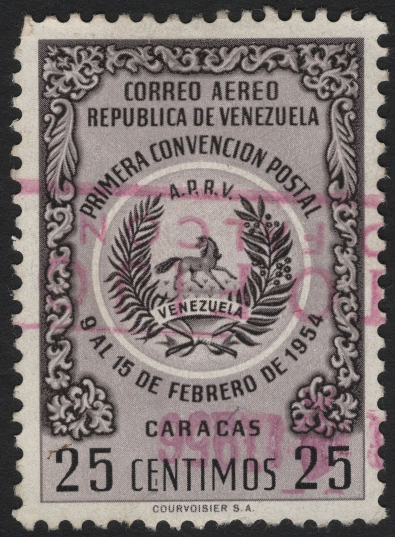 SCG7418 - Venezuela 1954 Airmail – First Postal Convention, Caracas
