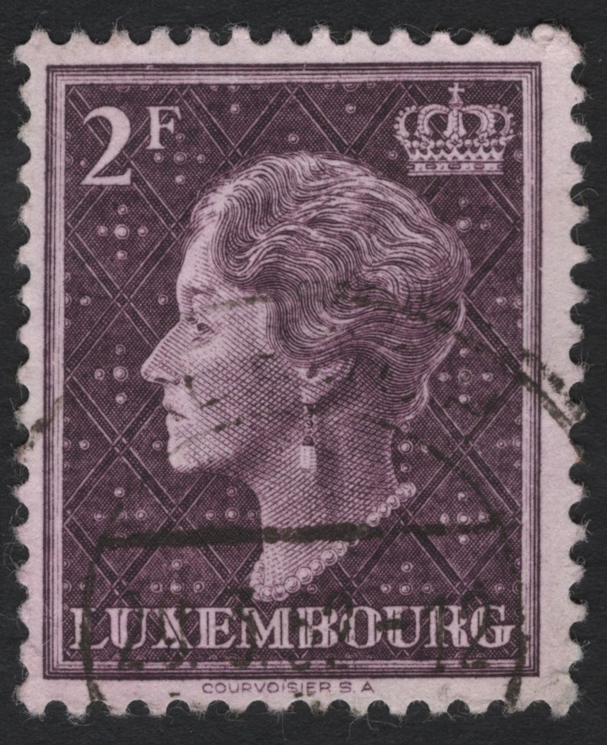 SCG7405 - Luxembourg 2 Francs – Grand Duchess Charlotte (1956 Issue)