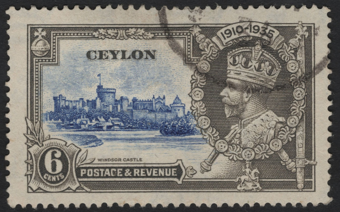 SCG7408 - Ceylon 1935 – Silver Jubilee of King George V, Windsor Castle