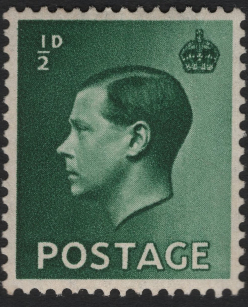SCG10923 - Great Britain – King George VI ½d Green Definitive Stamp (1937–1951)