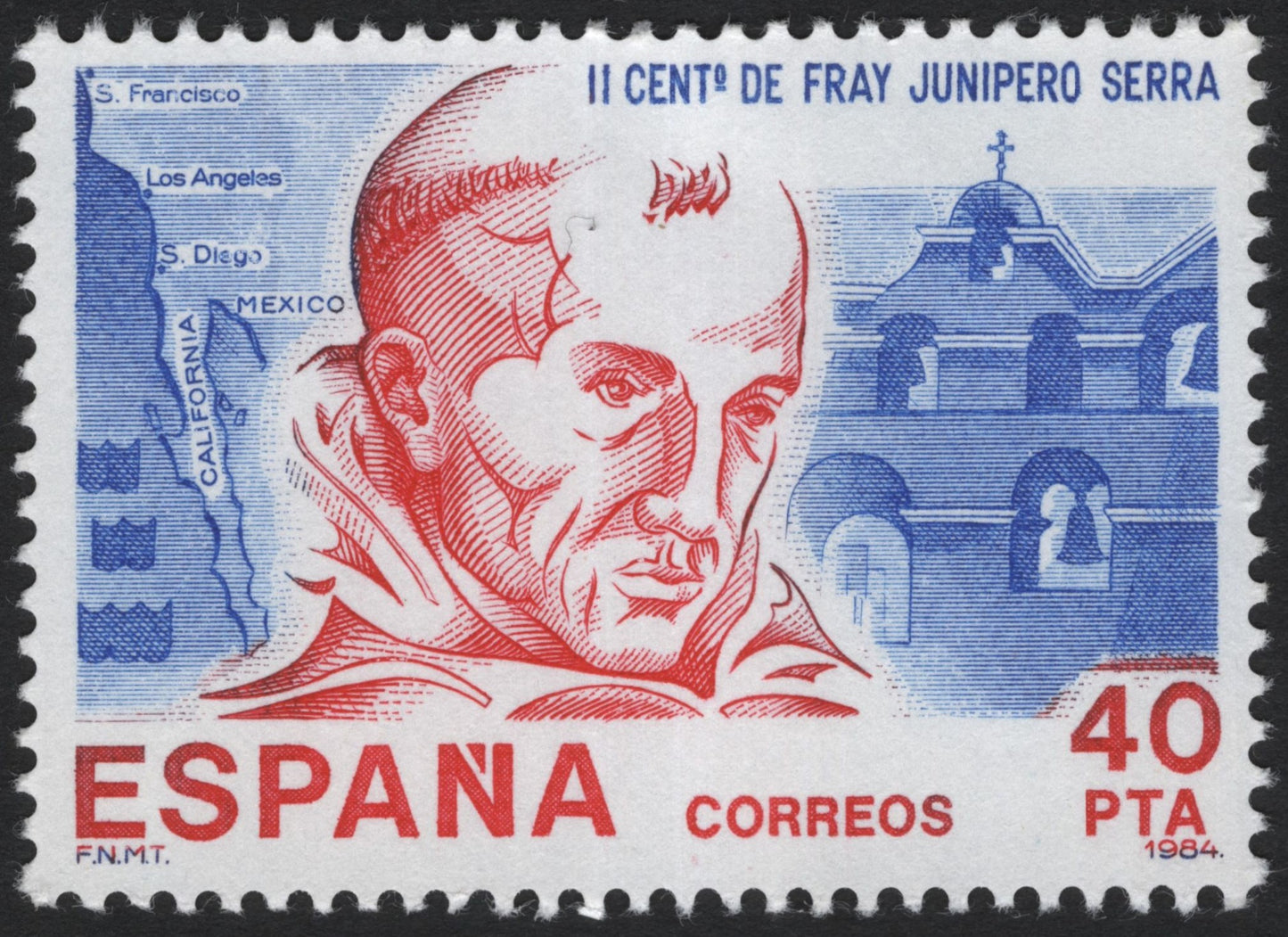 SCG6839 - Spain 1984 – II Centenario de Fray Junípero Serra