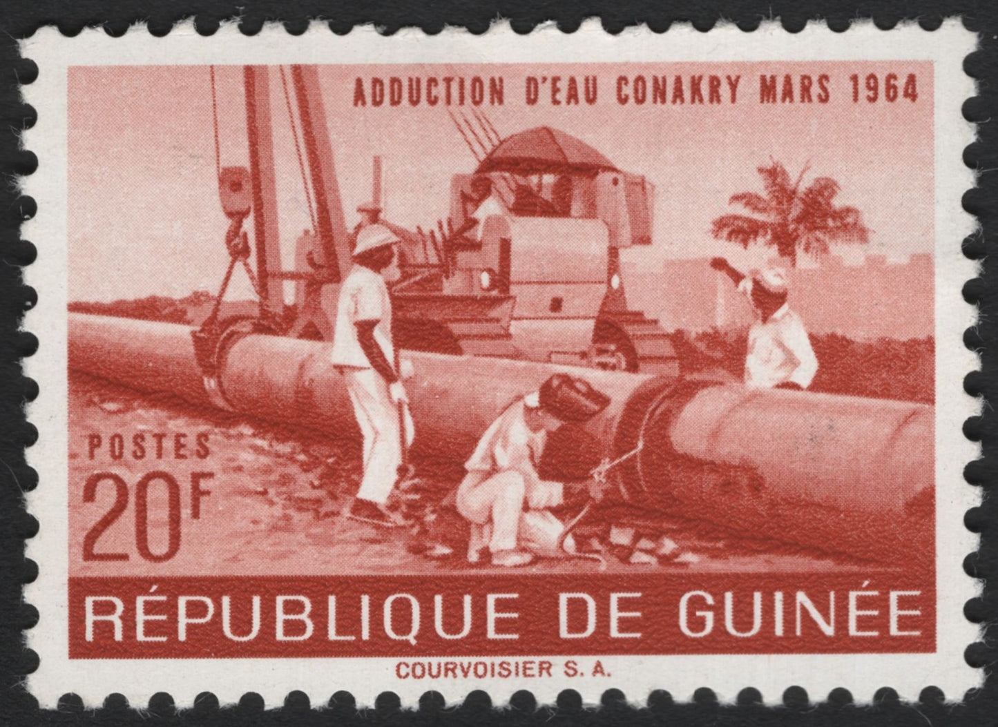 SCG6429 - Guinea 1964 – Conakry Water Supply Project (20 Francs)