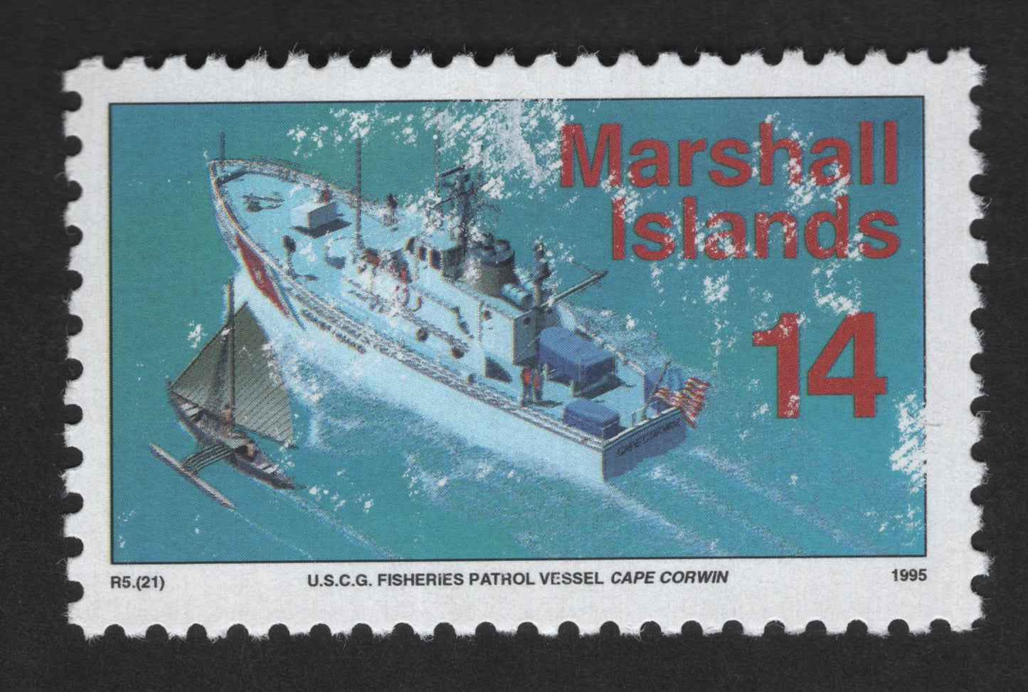 SCG12905 - Marshall Islands 1995 – U.S.C.G. Fisheries Patrol Vessel Cape Corwin