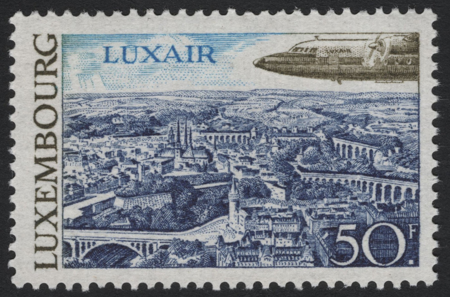 SCG6962 - Luxembourg – Luxair 50 Francs Airmail Stamp