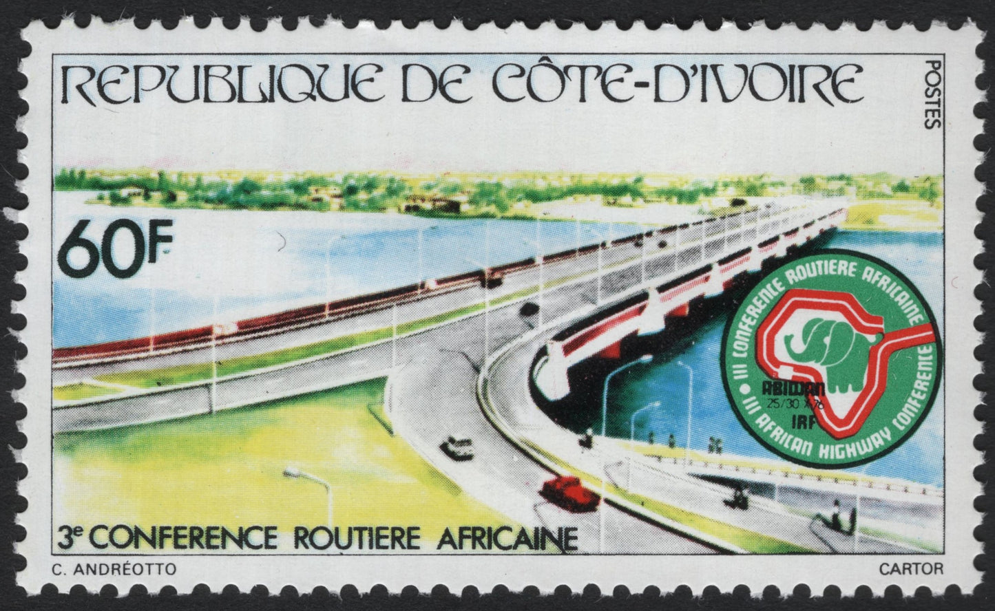 SCG6413 - Côte d’Ivoire 1976 – 3rd African Highway Conference, Abidjan