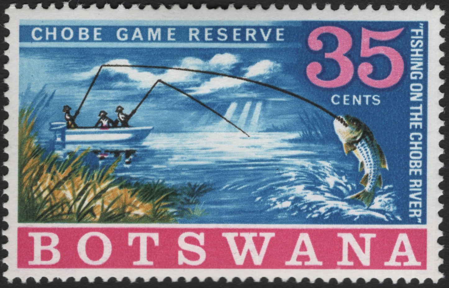 SCG6416 - Botswana 35c “Fishing on the Chobe River” – Chobe Game Reserve Issue