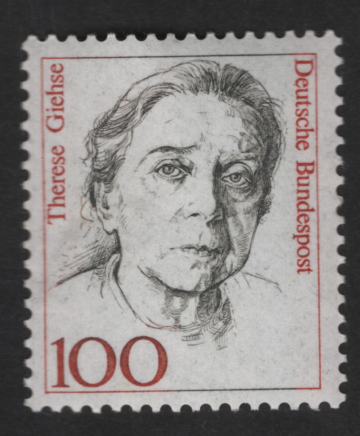 SCG12892 - Germany 100 Pfennig – Therese Giehse Commemorative Stamp