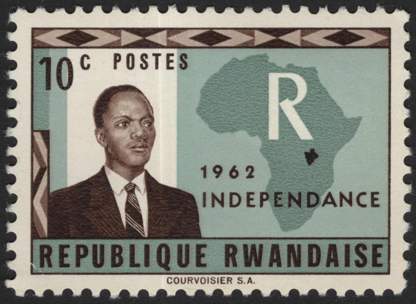 SCG6449 - Rwanda 1962 Independence Commemorative Stamp
