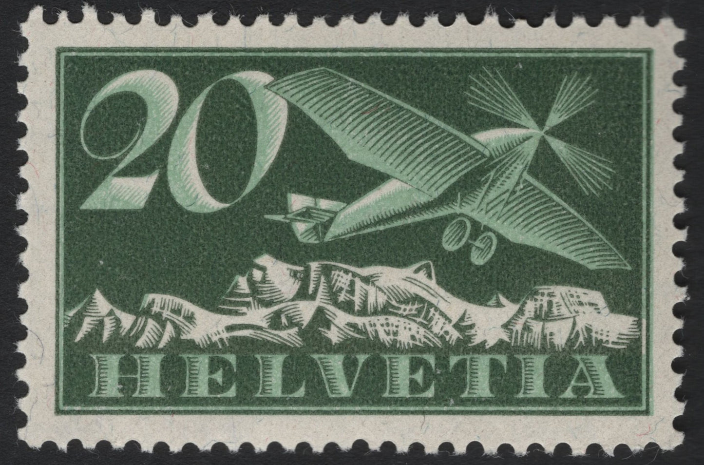 SCG6979 - Switzerland (Helvetia) – 20c Airmail Stamp