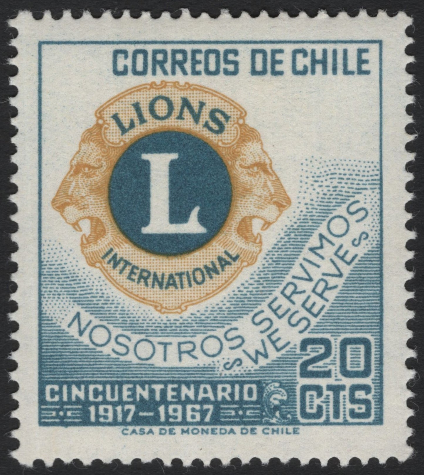SCG6455 - Chile 1967 — Lions International Golden Jubilee