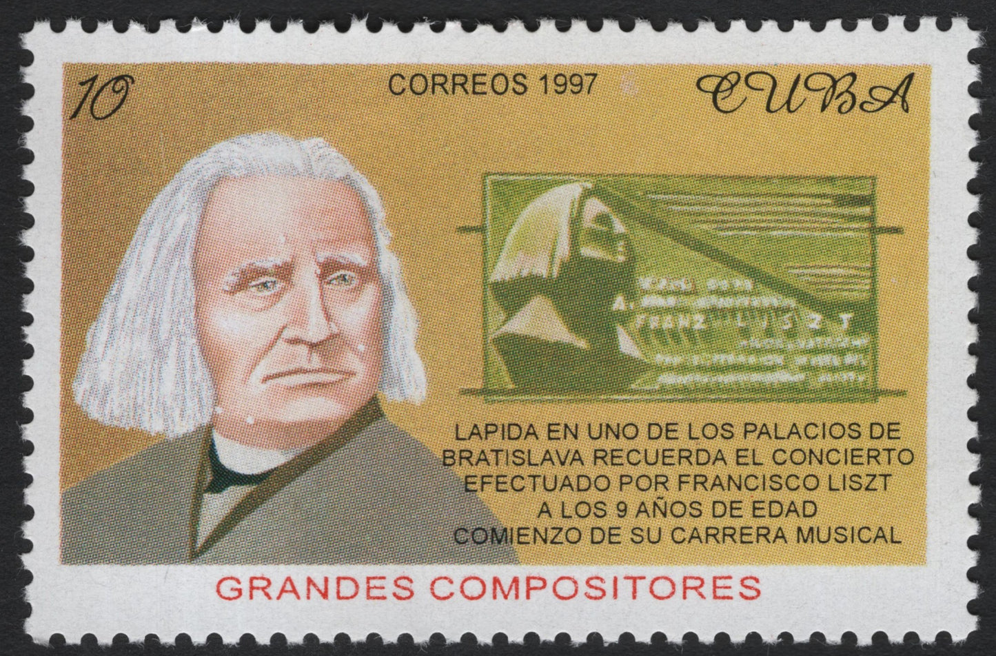 SCG10578 - Cuba 1997 – Franz Liszt Tribute, Grandes Compositores Series