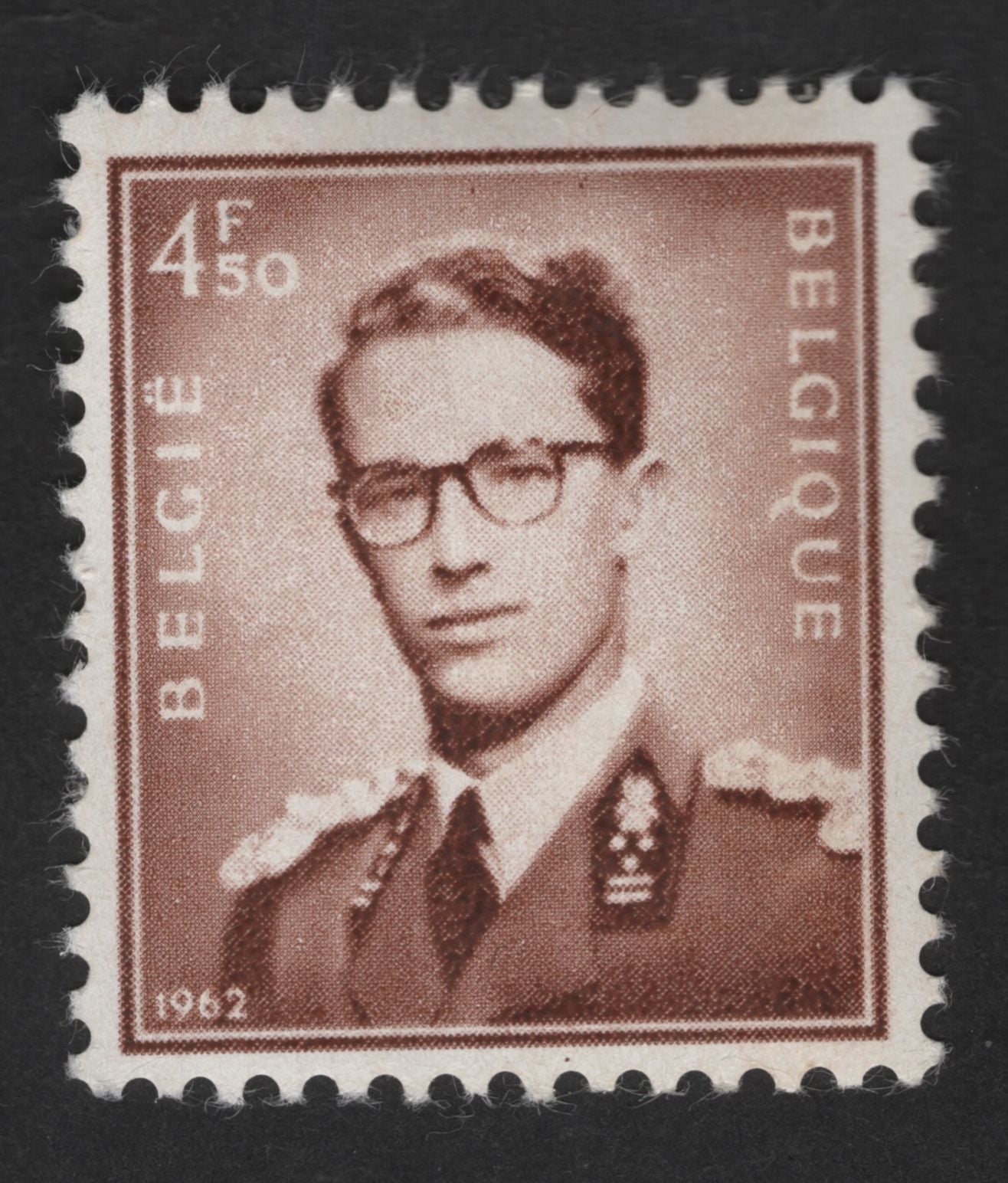 SCG12928 - Belgium 1962 – King Baudouin Definitive Issue (4.50 Francs)