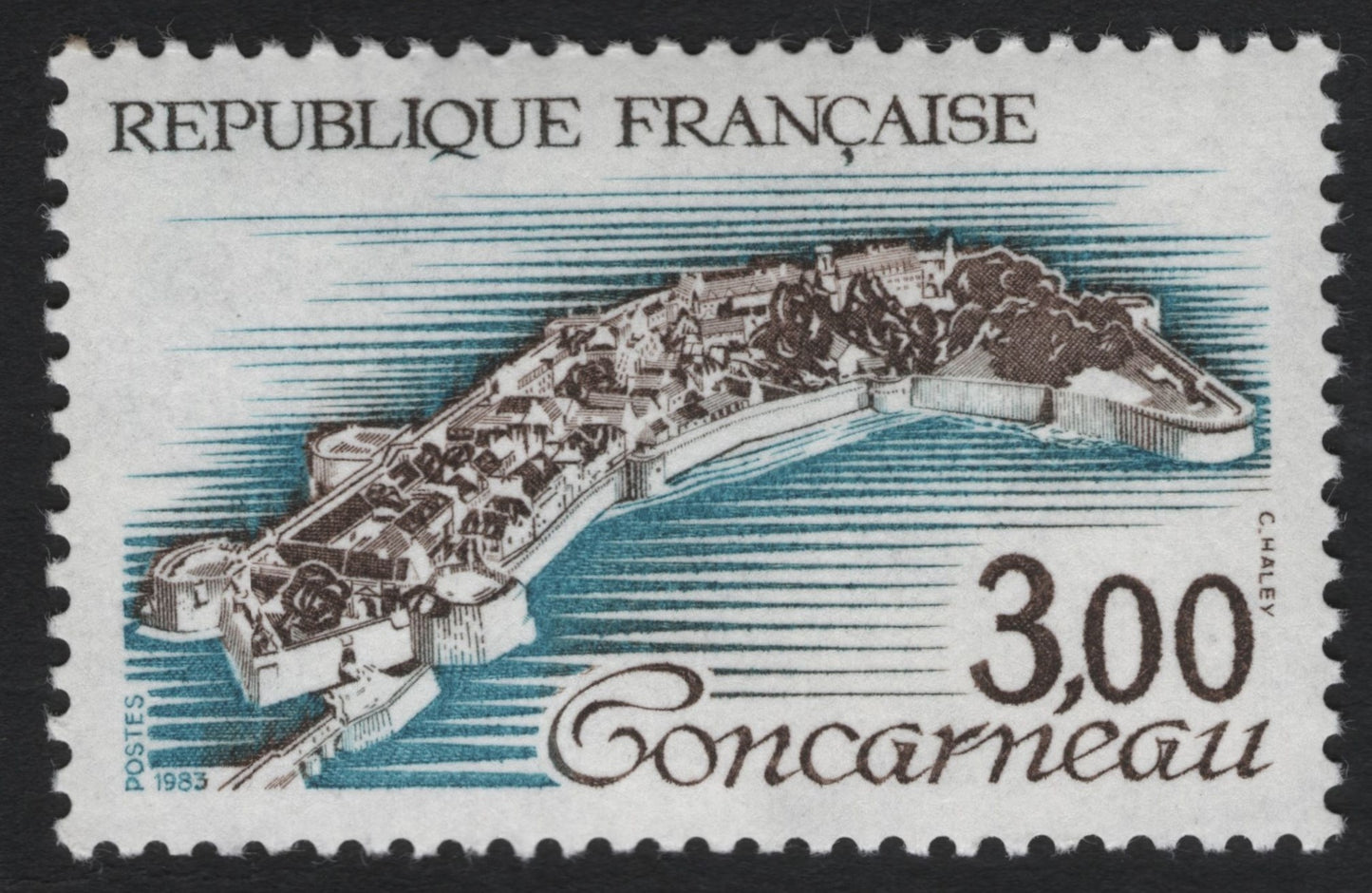 SCG10591 - France 1983 – Concarneau Fortified Town 3.00F Commemorative