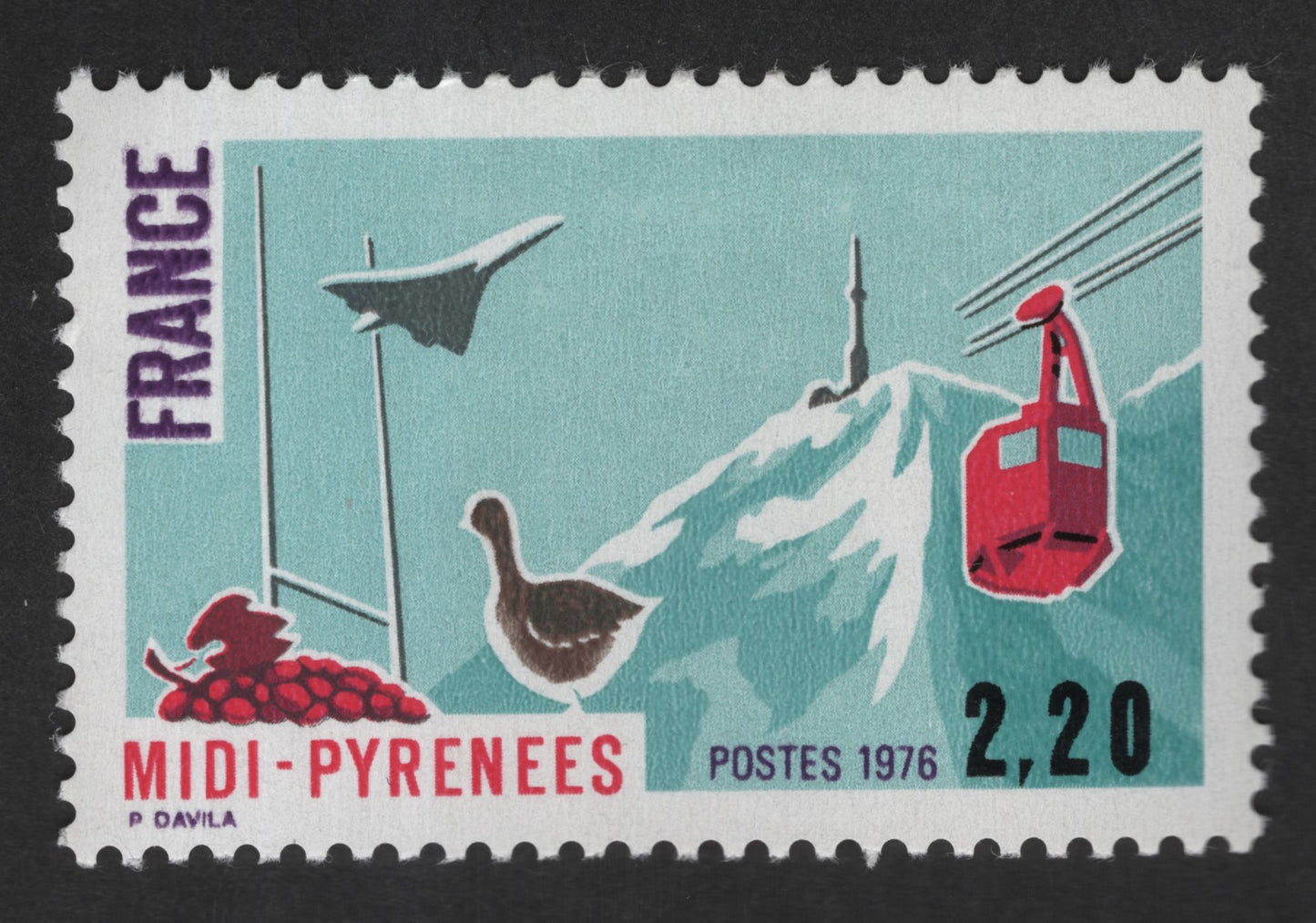 SCG12946 - France 1976 – Midi-Pyrénées Regional Tourism & Technology (2.20F)