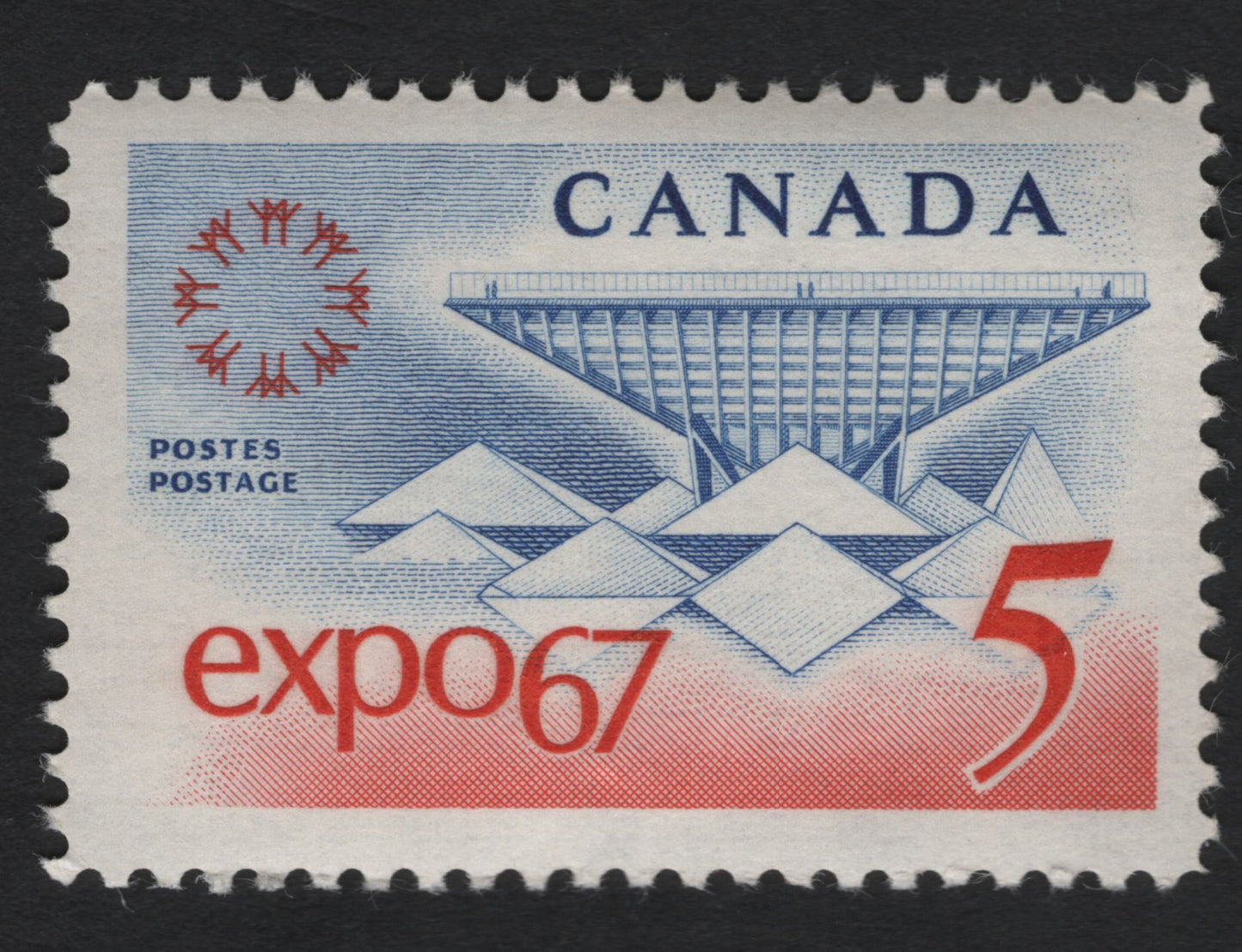 SCG10594 - Canada 1967 “Expo 67 – Man and His World” 5¢ Commemorative