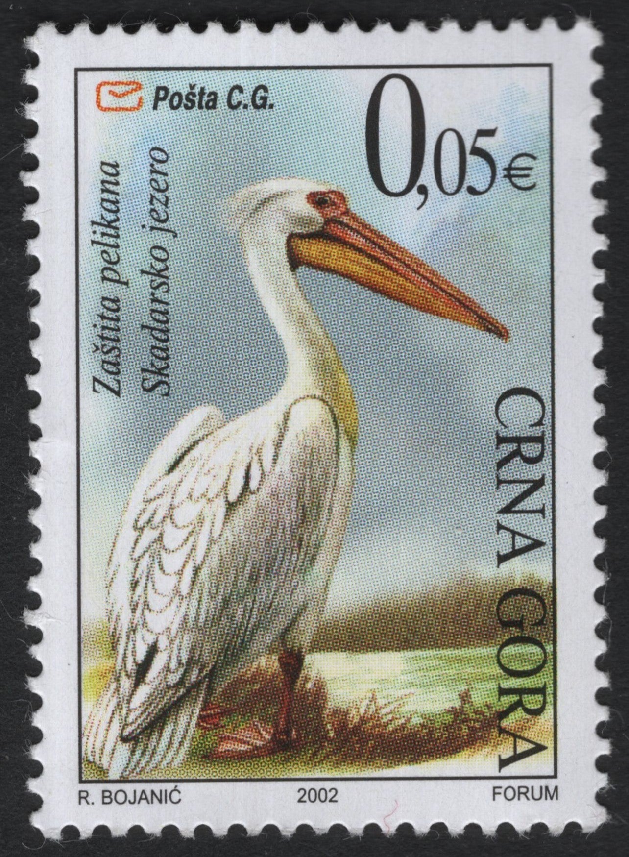 SCG6989 - Montenegro 2002 “Protection of Pelicans” (Skadar Lake)