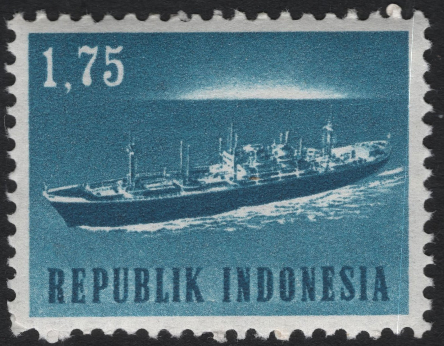 SCG10584 - Indonesia 1.75R Merchant Vessel Definitive (c.1950s)
