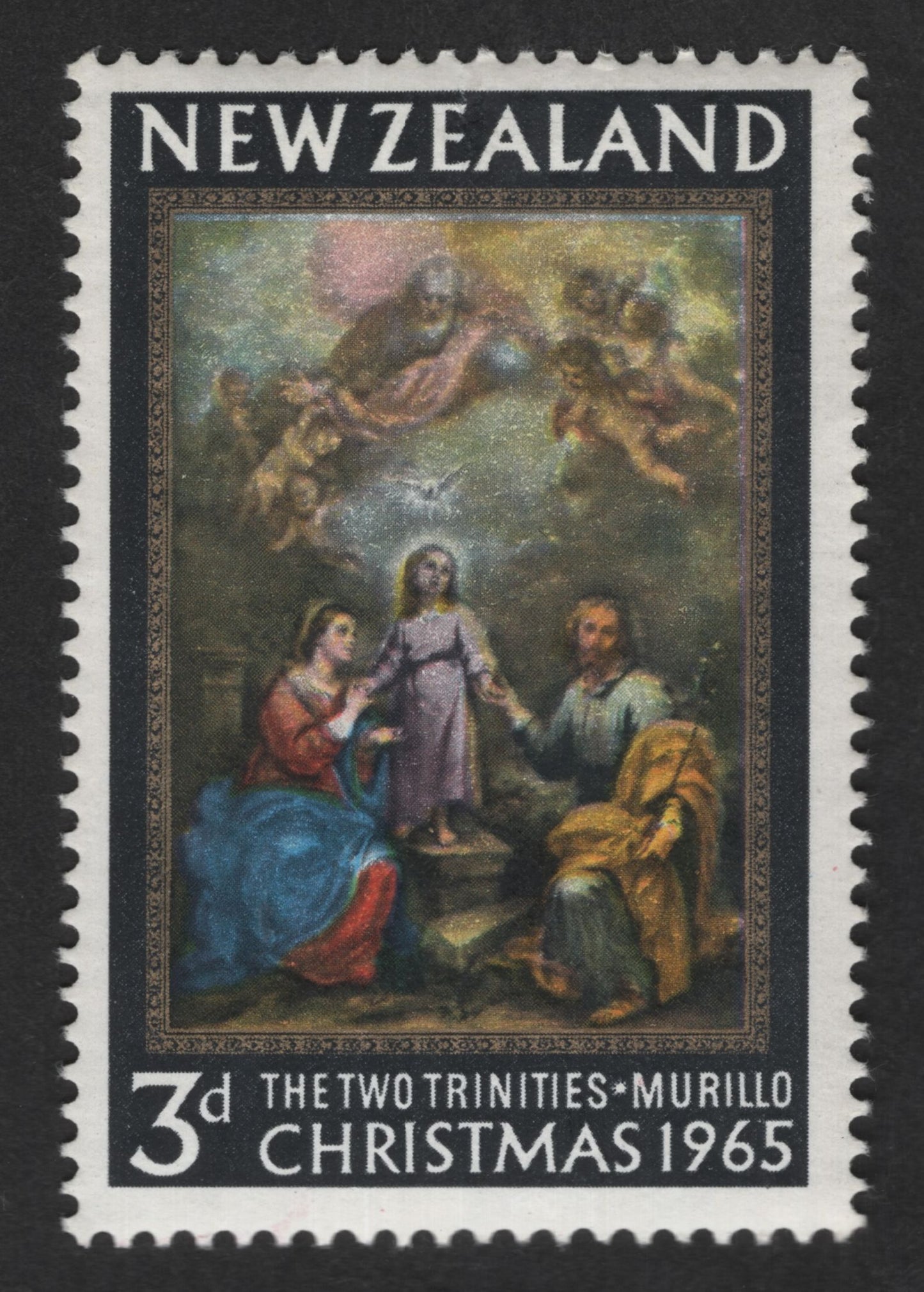 SCG12936 - New Zealand 1965 Christmas – The Two Trinities by Bartolomé Esteban Murillo (3d)