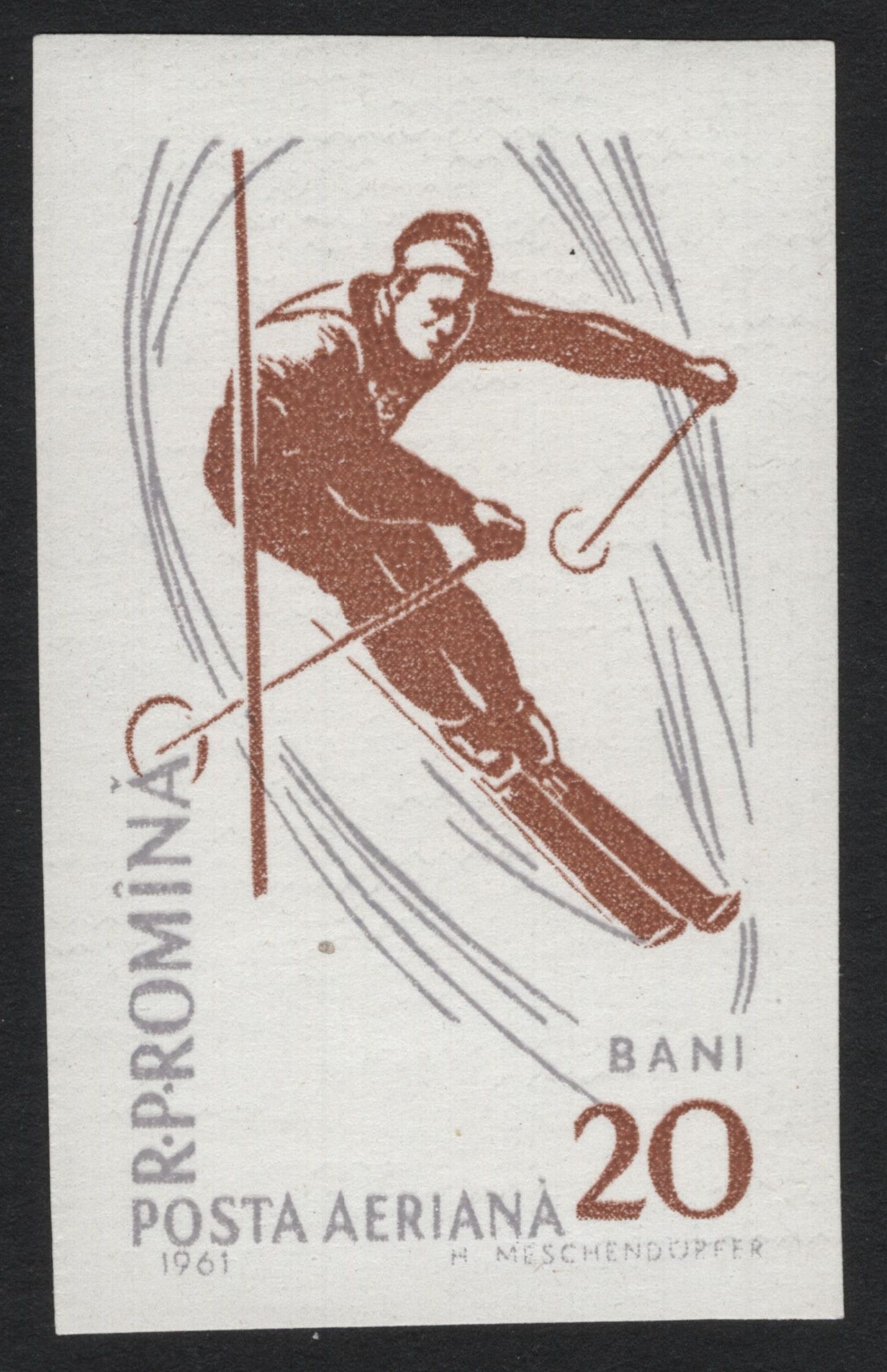 SCG6990 - Romania 1961 – Winter Sports (Airmail Issue)