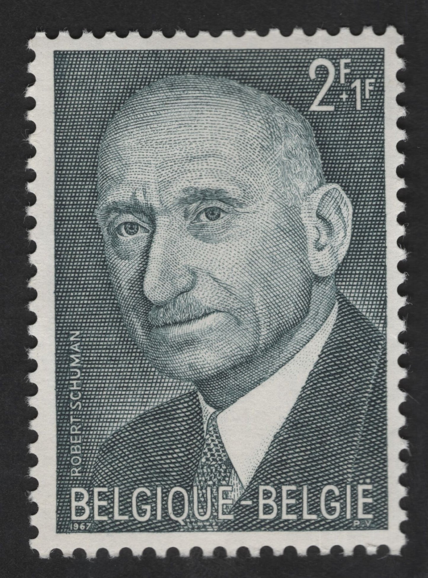 SCG12938 - Belgium 1967 Robert Schuman European Unity Semi-Postal Stamp