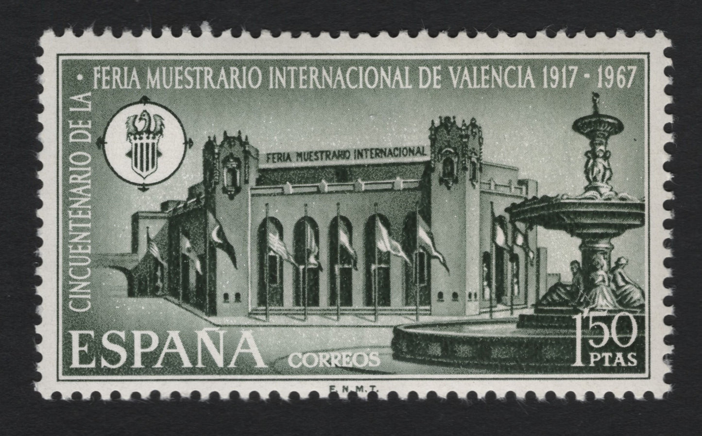 SCG10843 - Spain 1967 – 50th Anniversary of the Valencia International Trade Fair (150 Ptas)