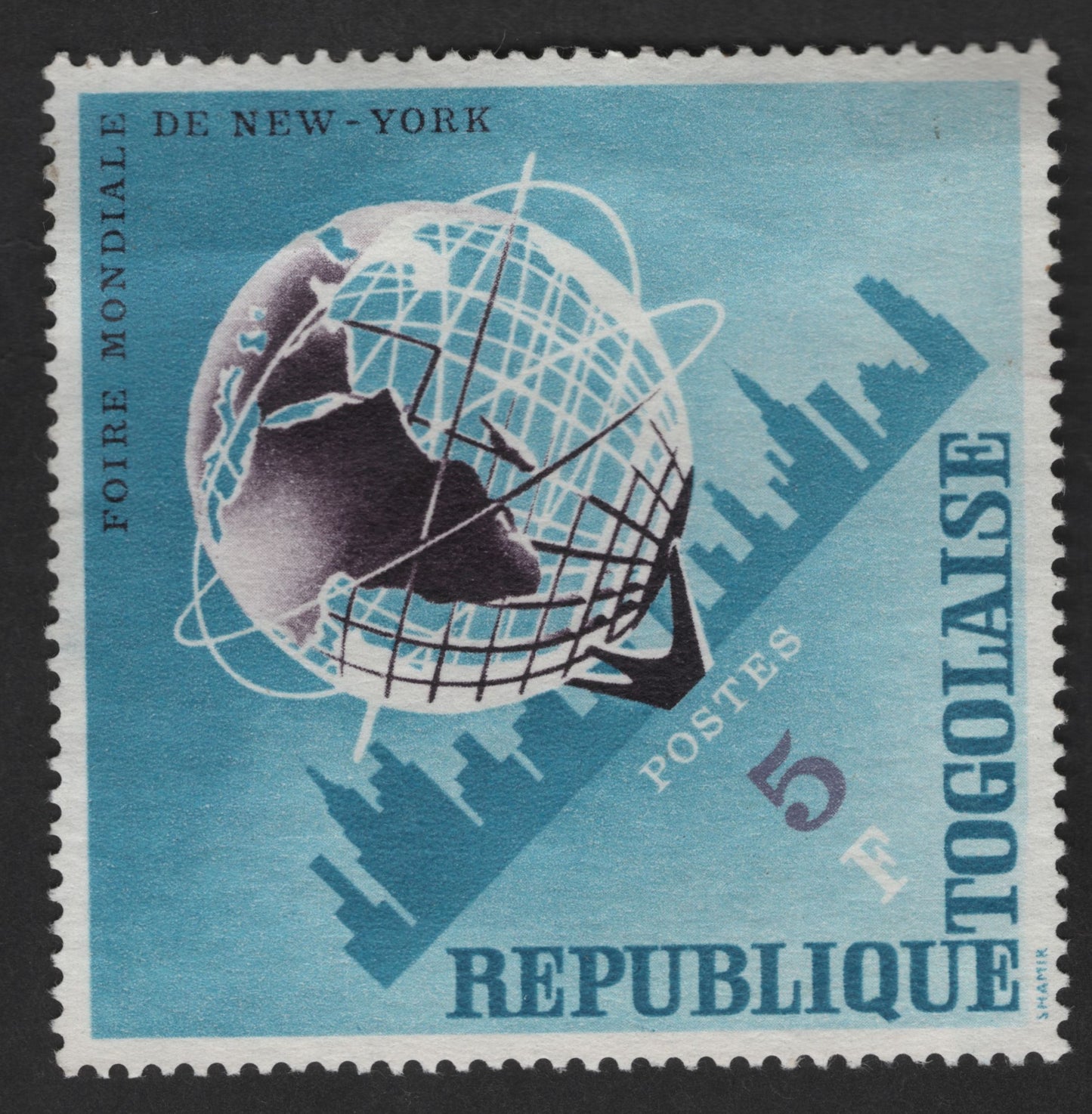 SCG12966 - Togo – 5 Francs New York World’s Fair Commemorative Stamp