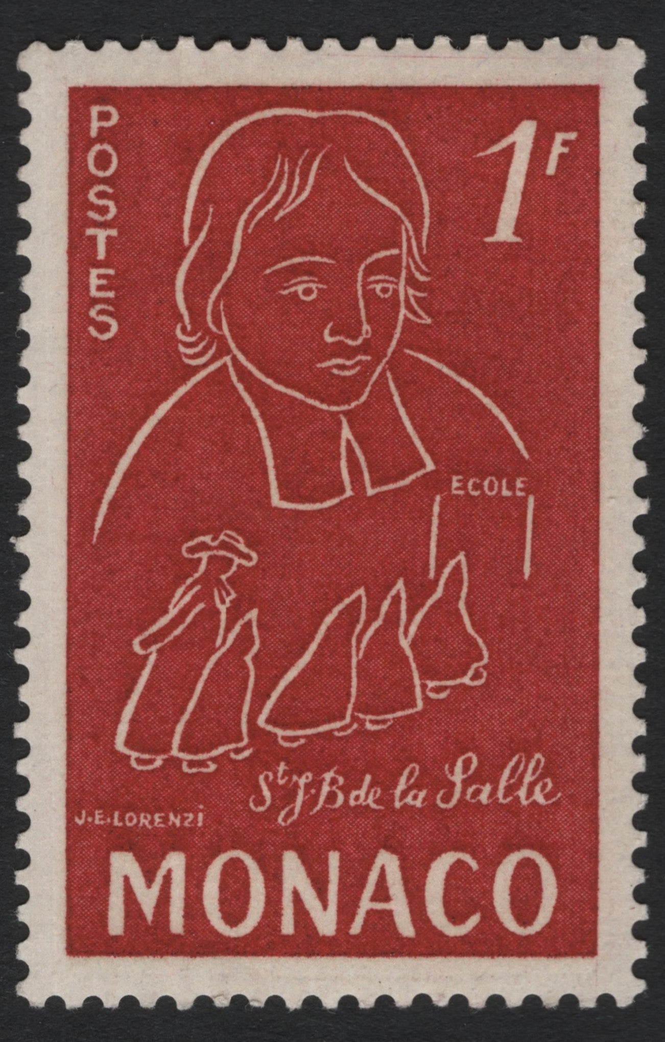 SCG7021 - Monaco – St. Jean-Baptiste de La Salle (1 Franc, 1951)