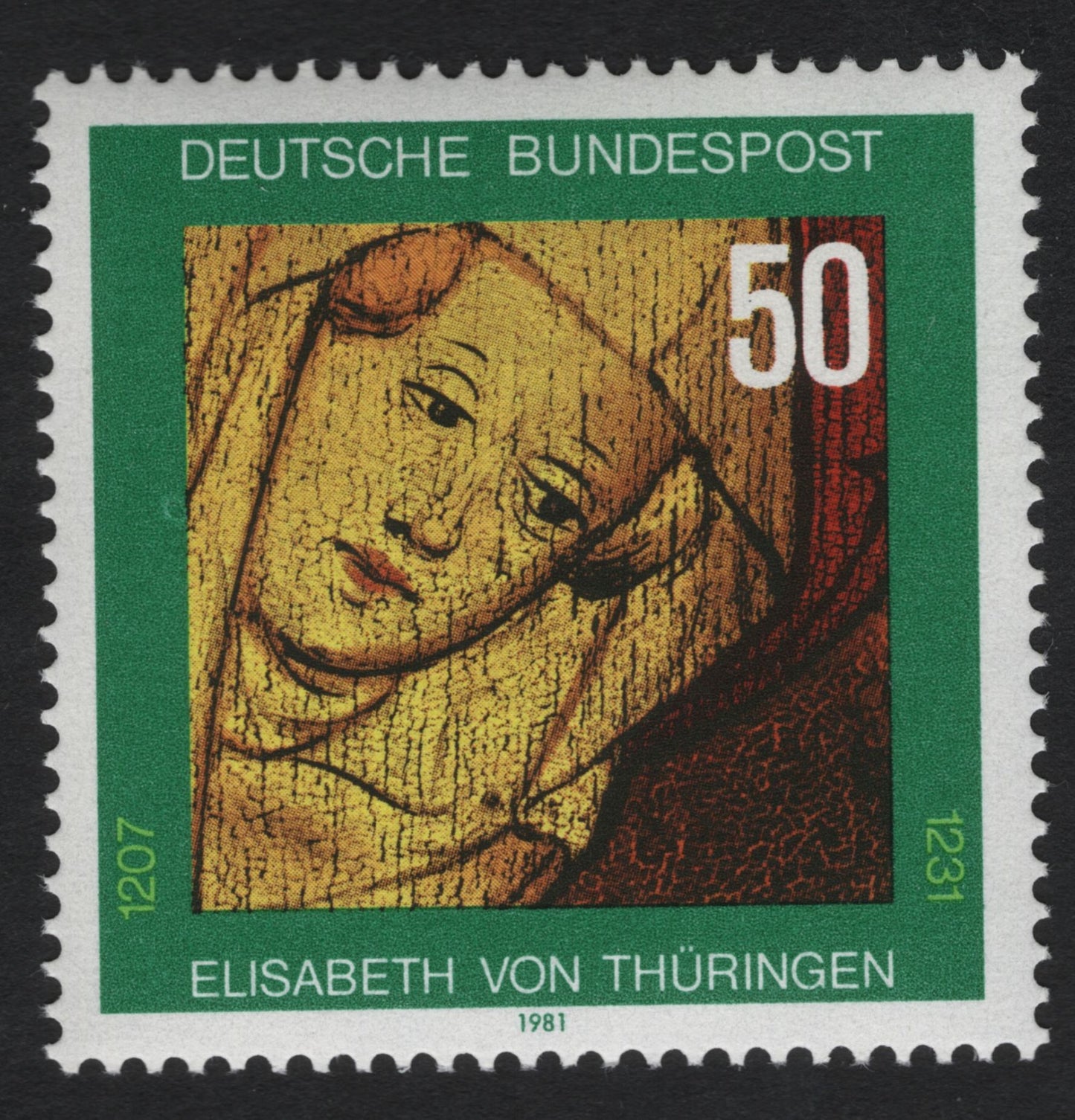 SCG10834 - Germany 1981 – St. Elisabeth of Thuringia 50 Pf Commemorative