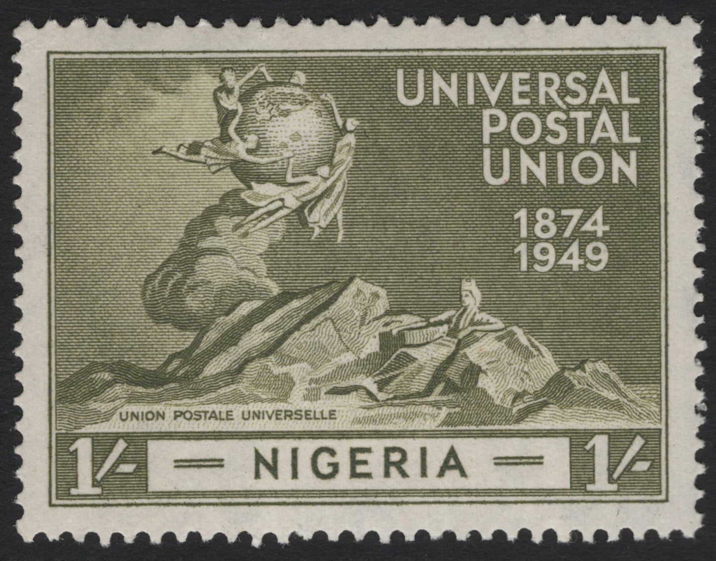 SCG7028 - Nigeria 1949, 1 Shilling “Universal Postal Union 75th Anniversary”