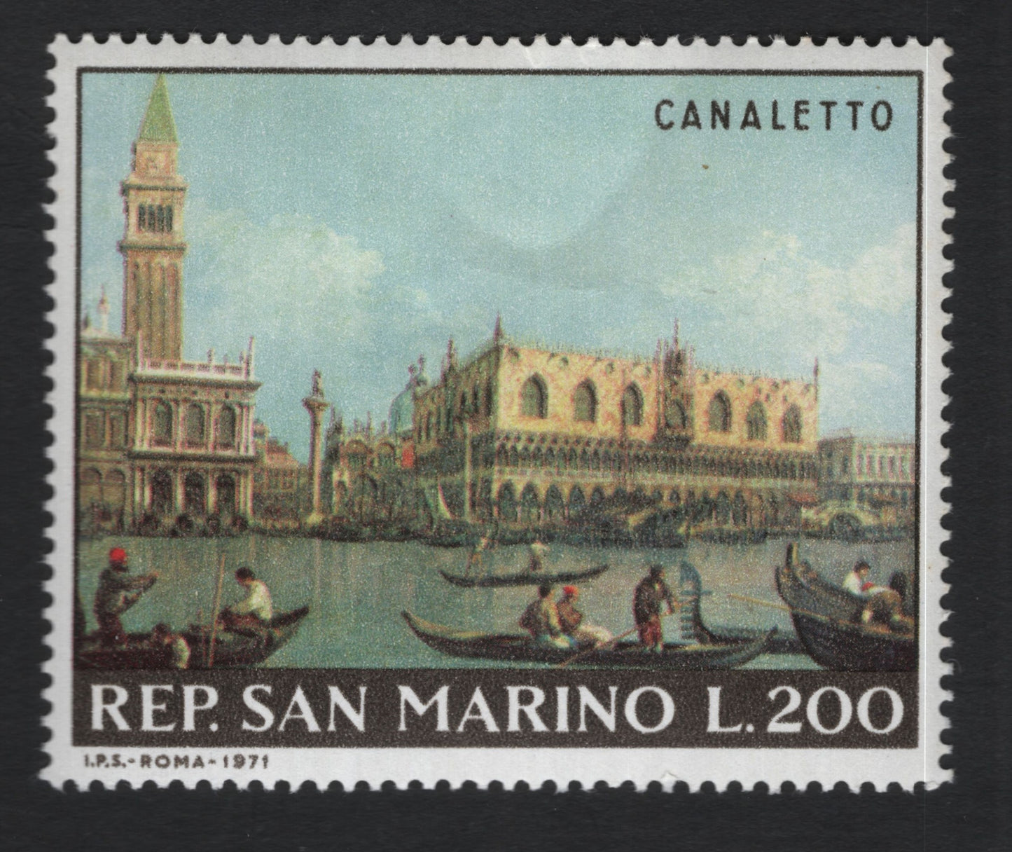 SCG10839 - San Marino 1971 – “Venice by Canaletto” L.200