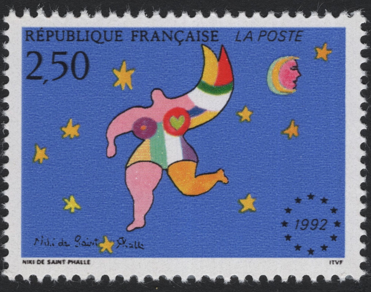 SCG7038 - France, 1992 — “Nana in the Stars” by Niki de Saint Phalle