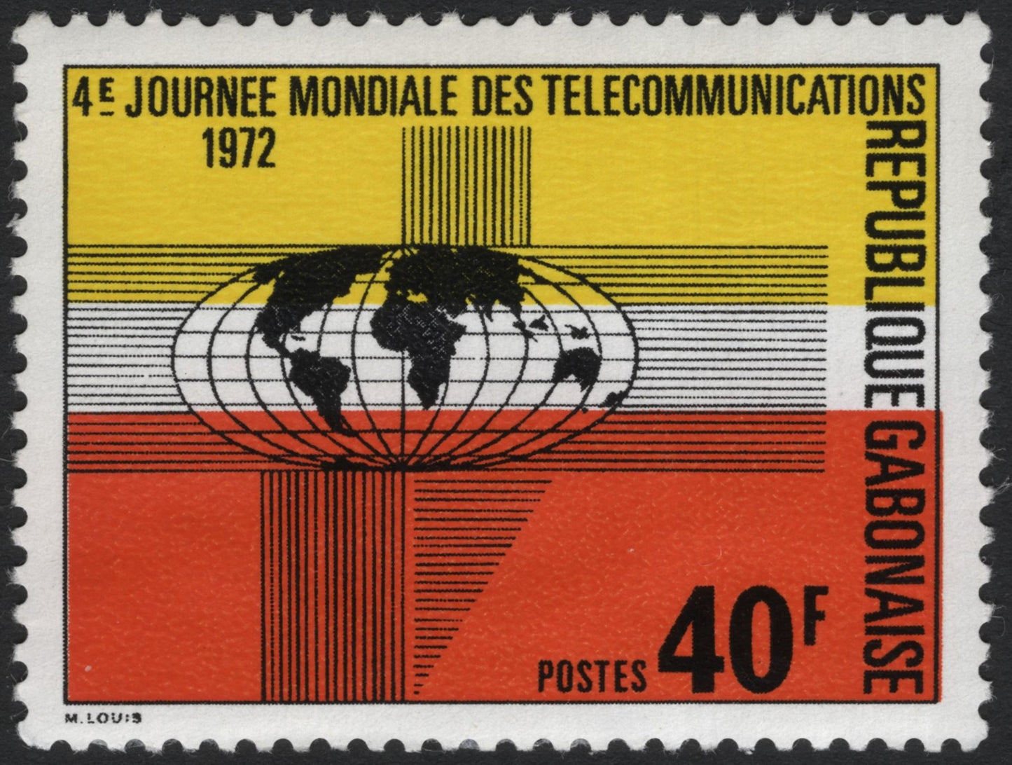 SCG7122 - Gabon 1972, 4th World Telecommunication Day