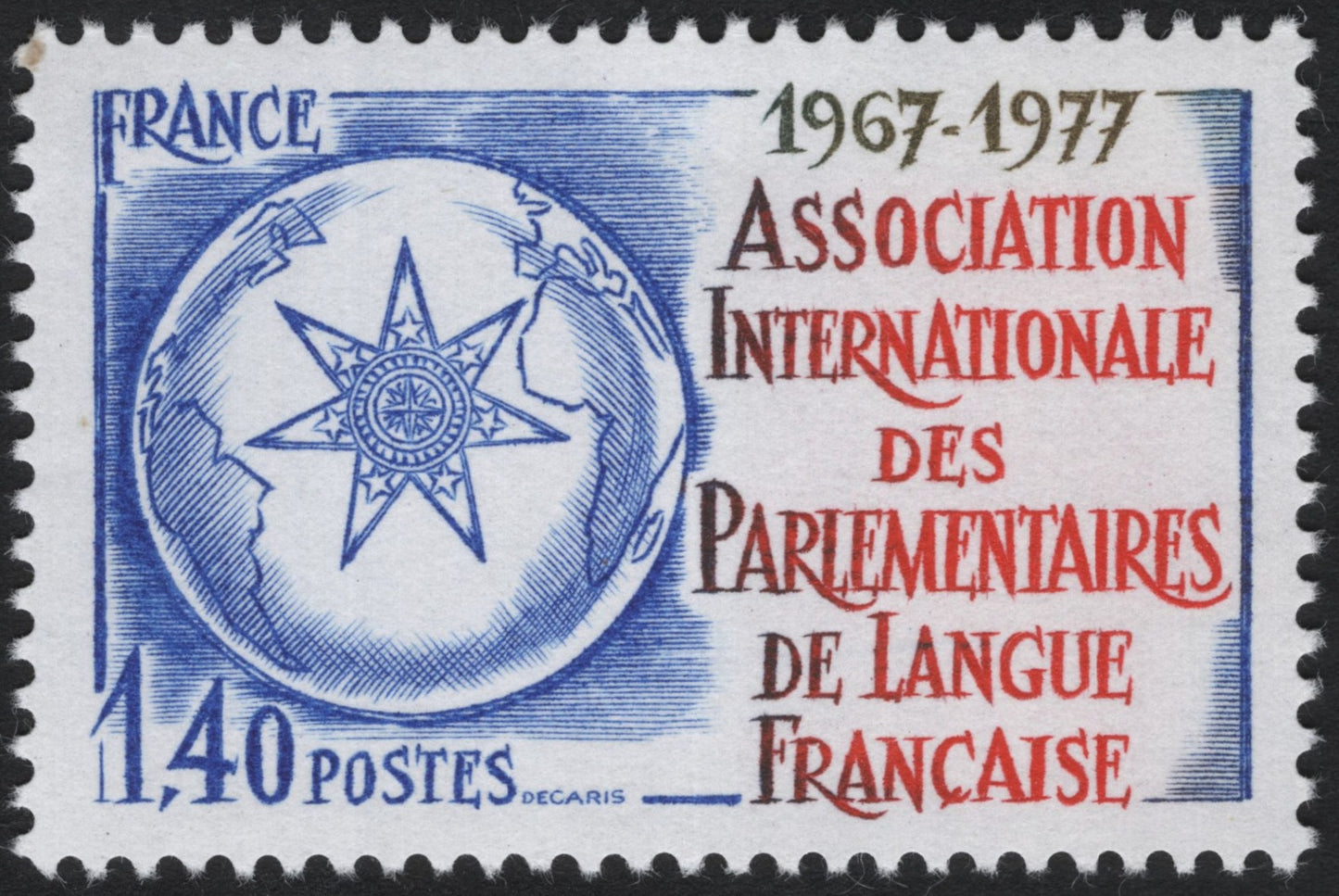 SCG7128 - France 1977 – 10th Anniversary of the Association Internationale des Parlementaires de Langue Française
