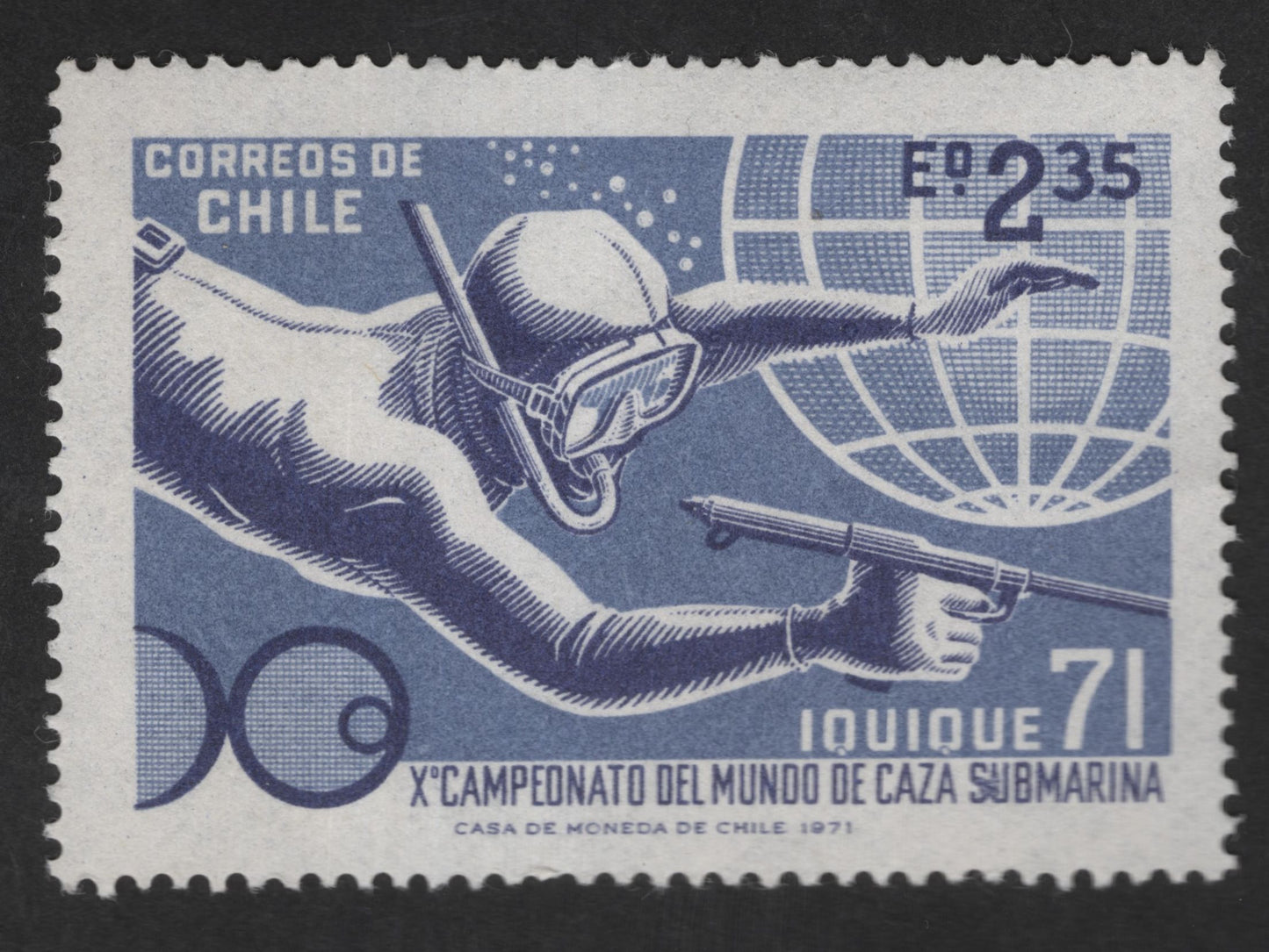 SCG13003 - Chile 1971 – X World Underwater Spearfishing Championship, Iquique (E°2.35)