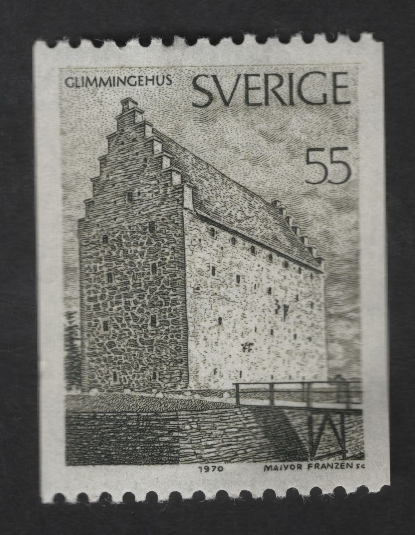 SCG13006 - Sweden 1970 – Glimmingehus Medieval Castle (55 Öre) Stamp