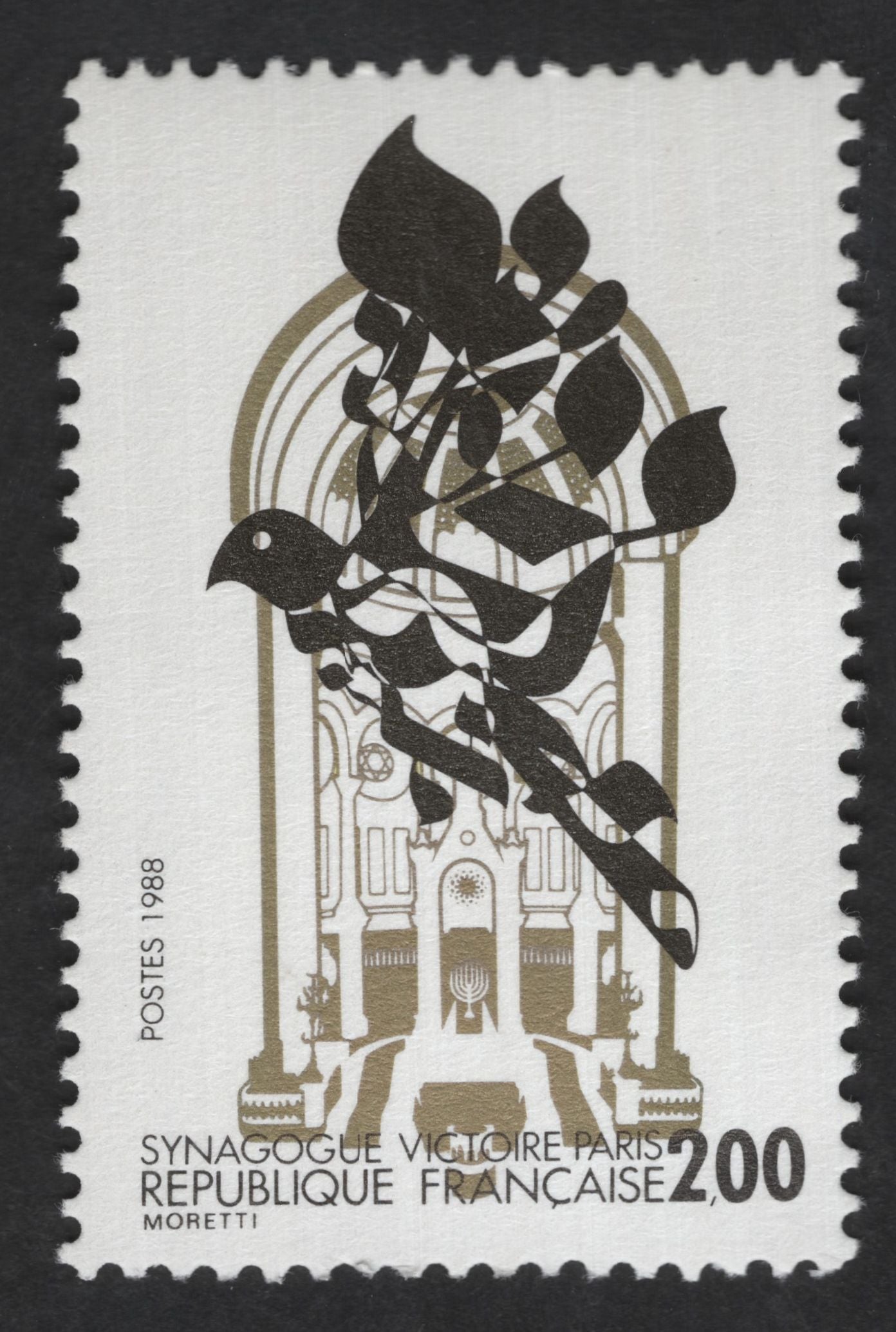 SCG12996 - France 1988 – Synagogue de la Victoire, Paris Stamp