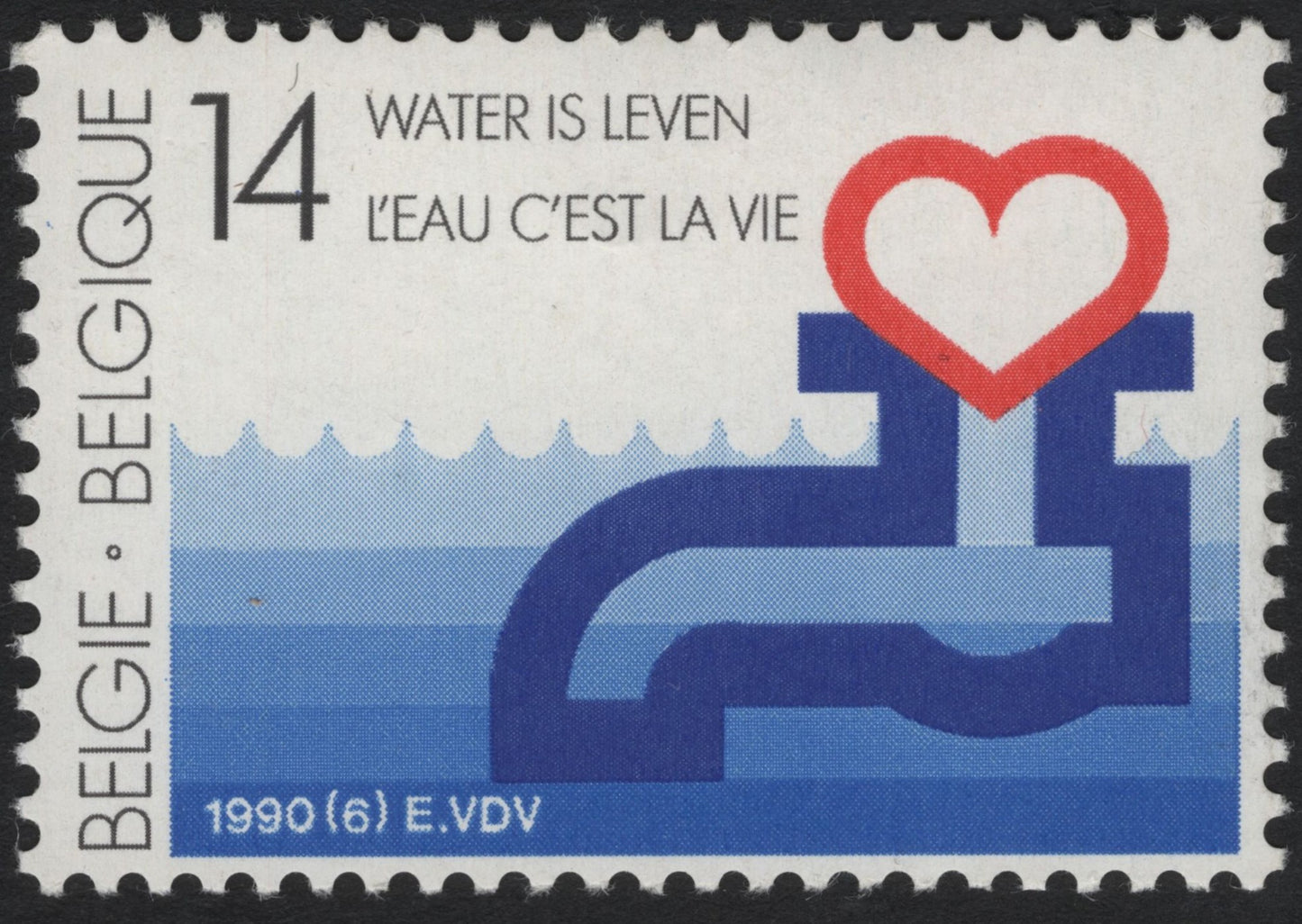 SCG7182 - Belgium 1990 – “Water is Life” (Water is Leven / L’Eau C’est la Vie)