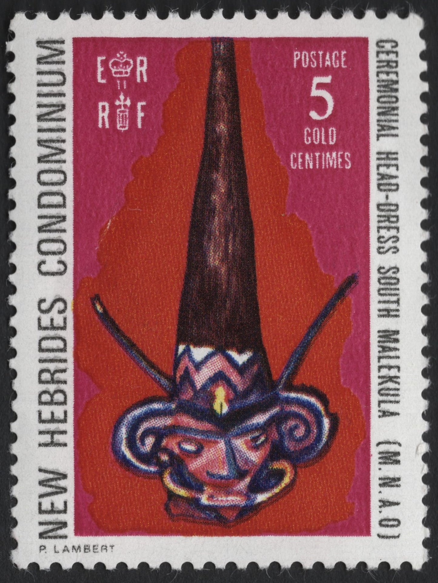 SCG7185 - New Hebrides Condominium – Ceremonial Head-Dress, South Malekula (1967)