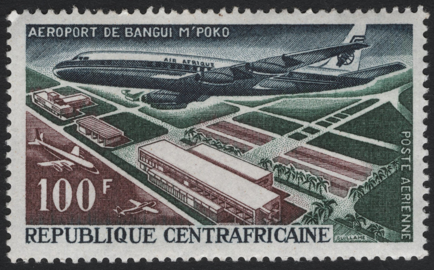 SCG7153 - Aéroport de Bangui M’Poko – Air Afrique Airmail Issue