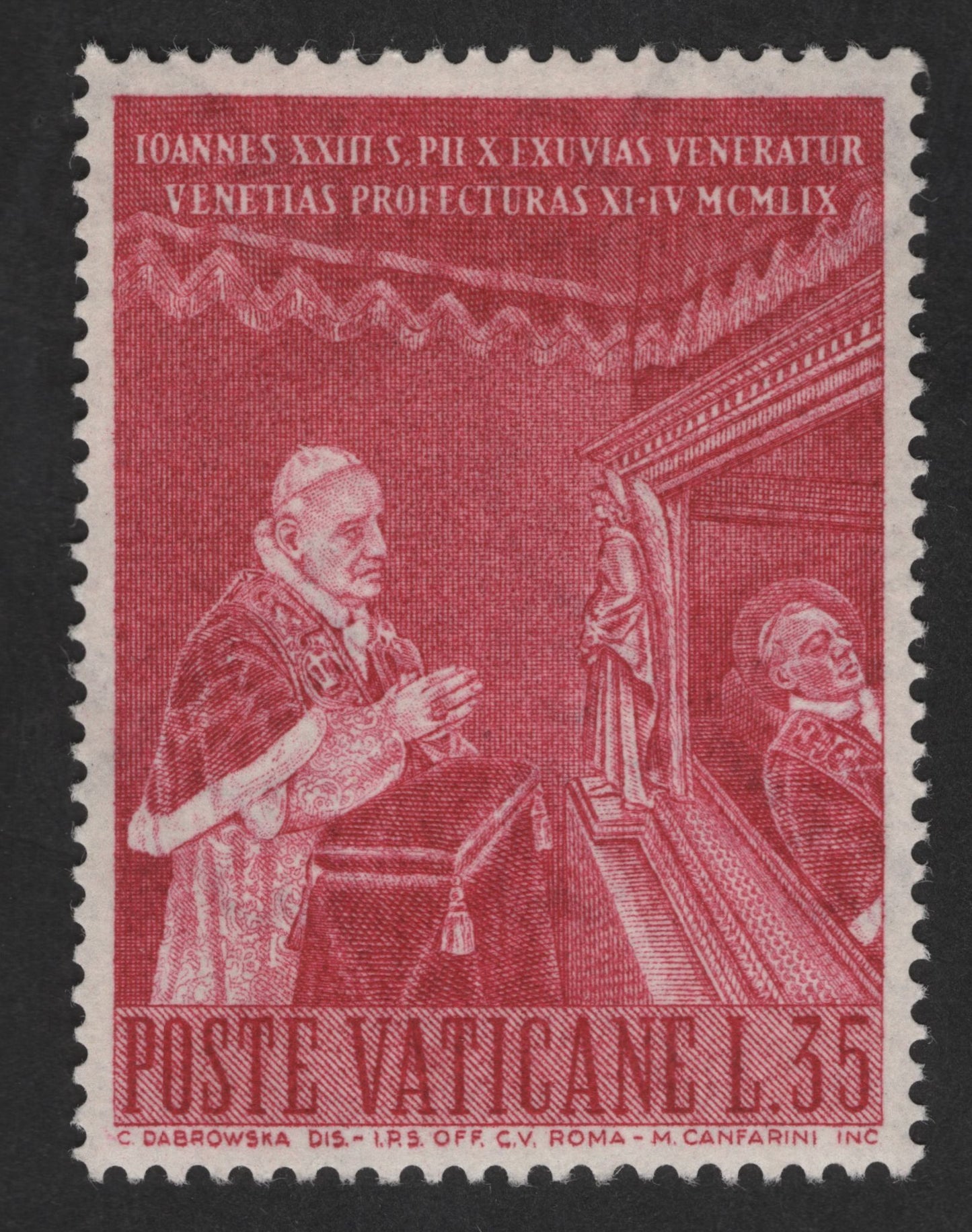SCG12875 - Vatican City 1959 – Pope John XXIII Veneration of Relics in Venice (35 Lire)