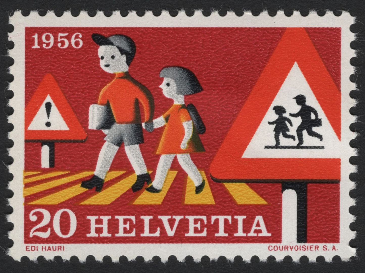 SCG6856 - Switzerland 1956 – “Schoolchildren Crossing”